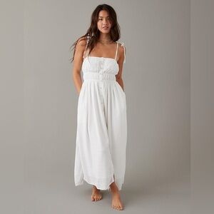 American Eagle white midi dress